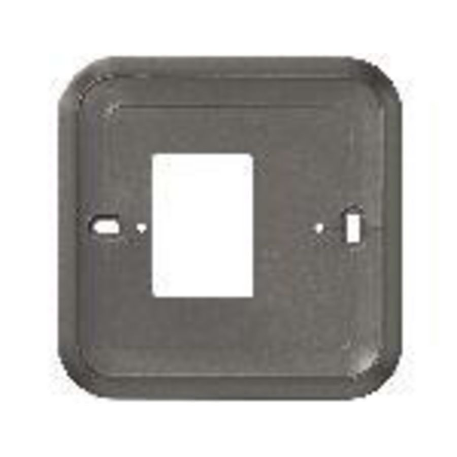 Grote afdekplaat T6 bedraad kleur zwart