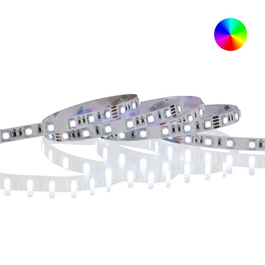 LED strip 24V 60LED/mtr. 5050 IP20 L=5mtr. RGB