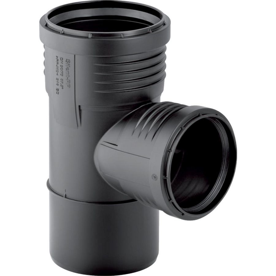 Silent-PP T-stuk 87,5° d=Ø90mm d1=Ø50mm VVE=10