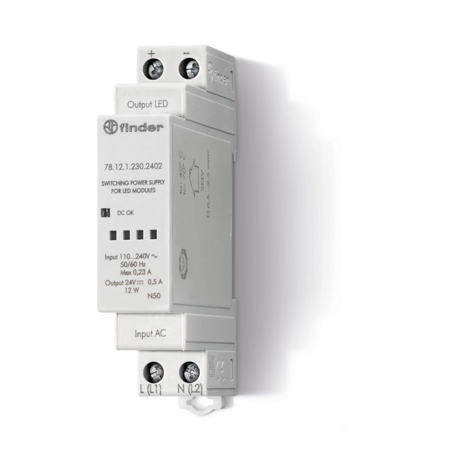 FIN VOEDING 24VDC 0,5A 12W