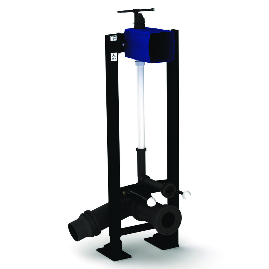 Voorwandsysteem WC TEMP. 230/6V Ø90 vloer set 1/2