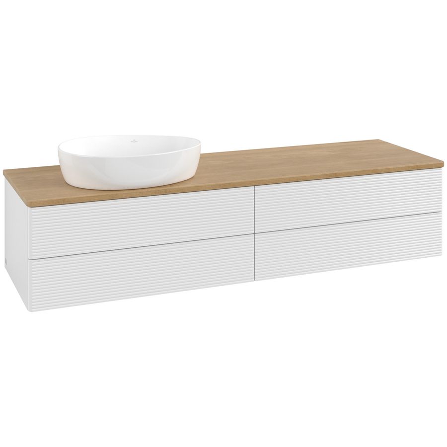 Wastafelonderkast Antao 1600x360x500mm G.White.L K26111GF