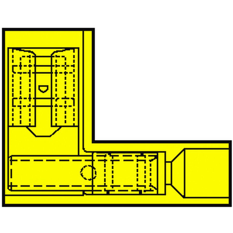 Kist a 50st. Vol. geisoleerde vlakstekerhuls 6,3x0,8mm