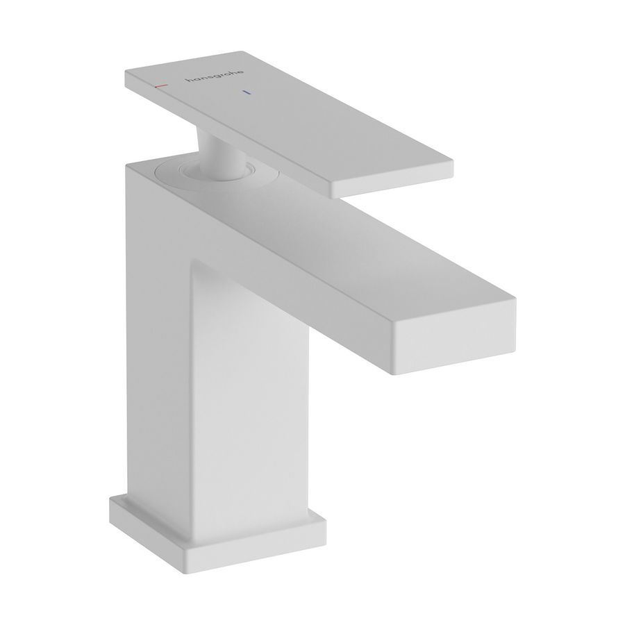 Tecturis E 1-hendel wastafelkraan 80 CoolStart mat wit
