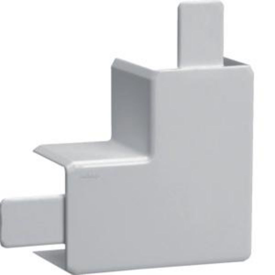 Vlakke hoek voor goot 40x40mm LF lichtgrijs