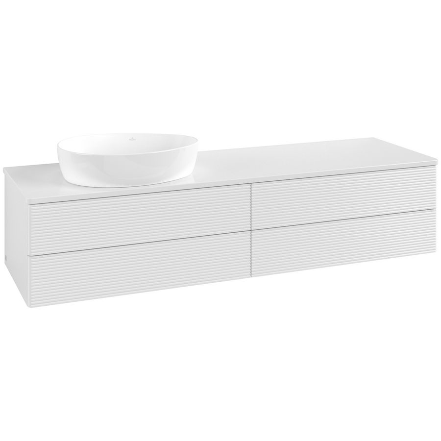 Wastafelonderkast Antao 1600x360x500mm G.White.L K26150GF