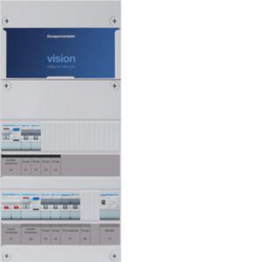 Groepenkast 4-groepenverdeler HS 2xALS 30mA +F+T 1-fase