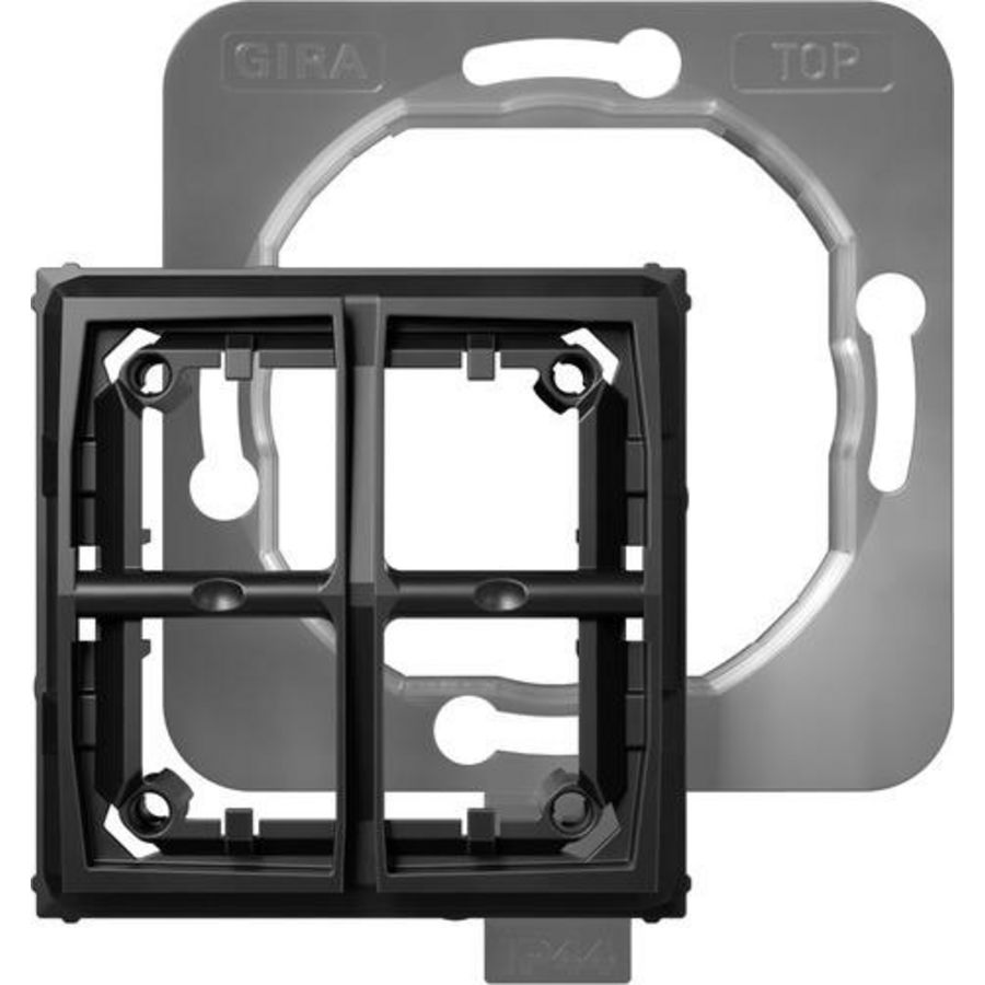 Set IP44 wipschakelaar /-drukcontact + tastschakelaar System 55