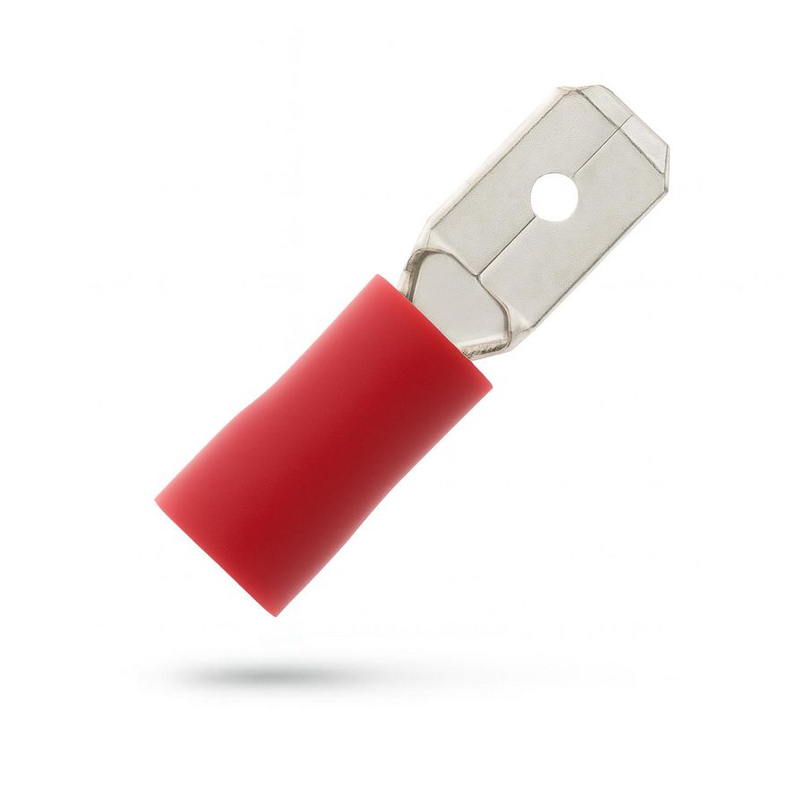 Kist a 100st. geisoleerde vlaksteker 4,8x0,8mm 0,5-1,5mm² PVC