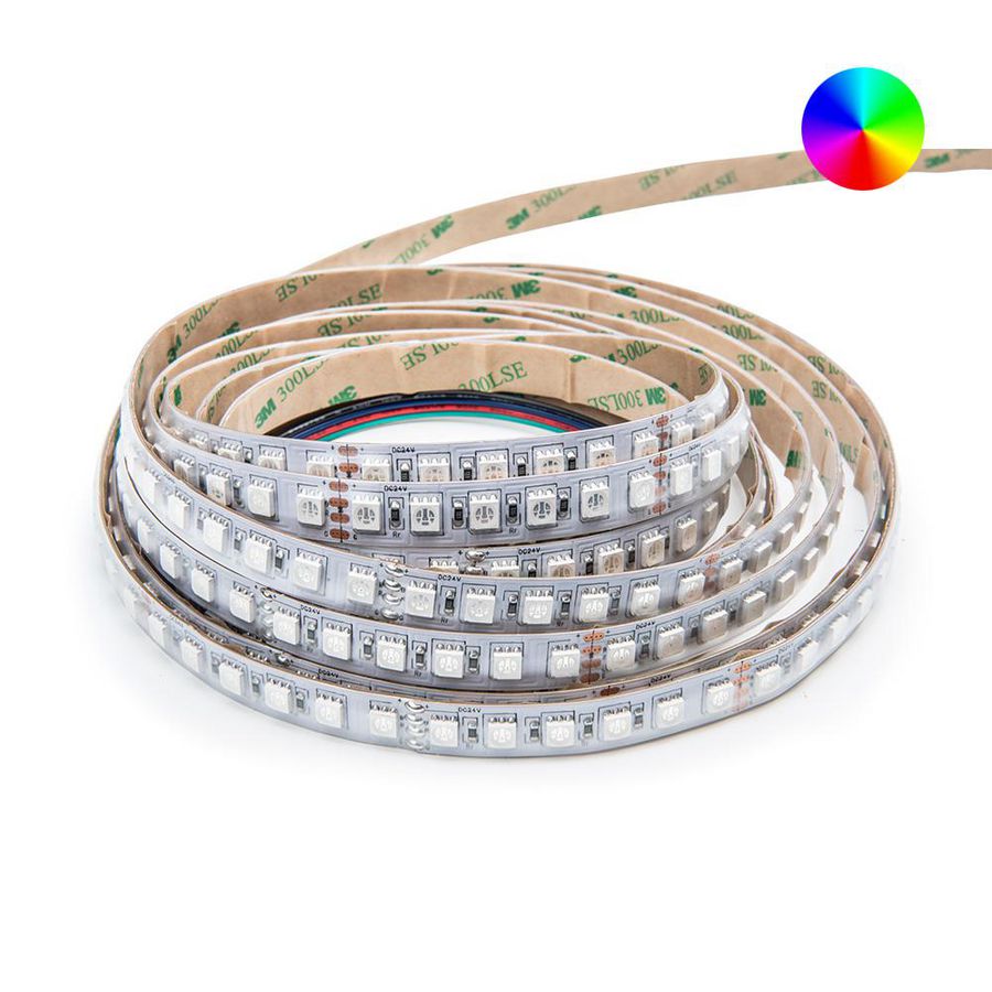 LED strip 24V 96LED/mtr. 5050 IP20 L=5mtr. RGB