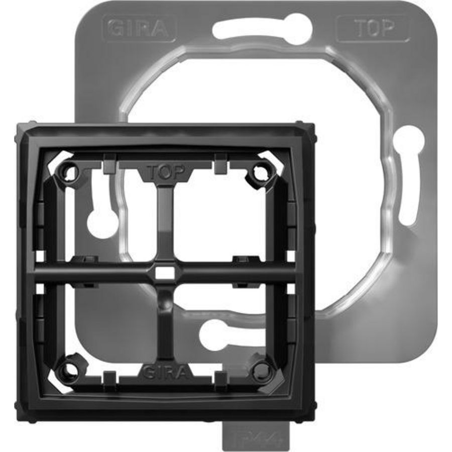 Set IP44 verl. wipschakelaar /-drukcontact+tastschakelaar System 55