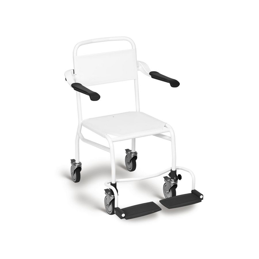 Douchestoel HT-bekleding hoog wit