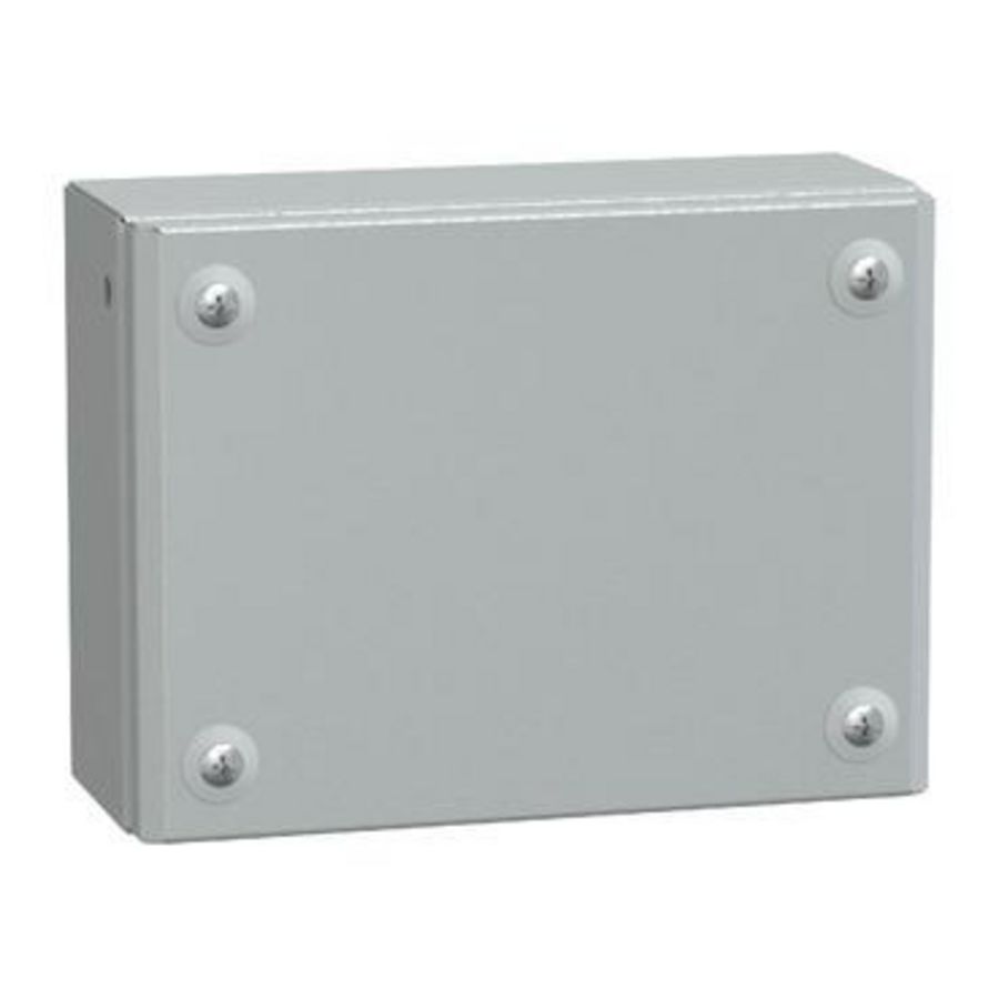 IndustriEle doos Volle deur 150x200x80mm IP66 IK10 Metaal -