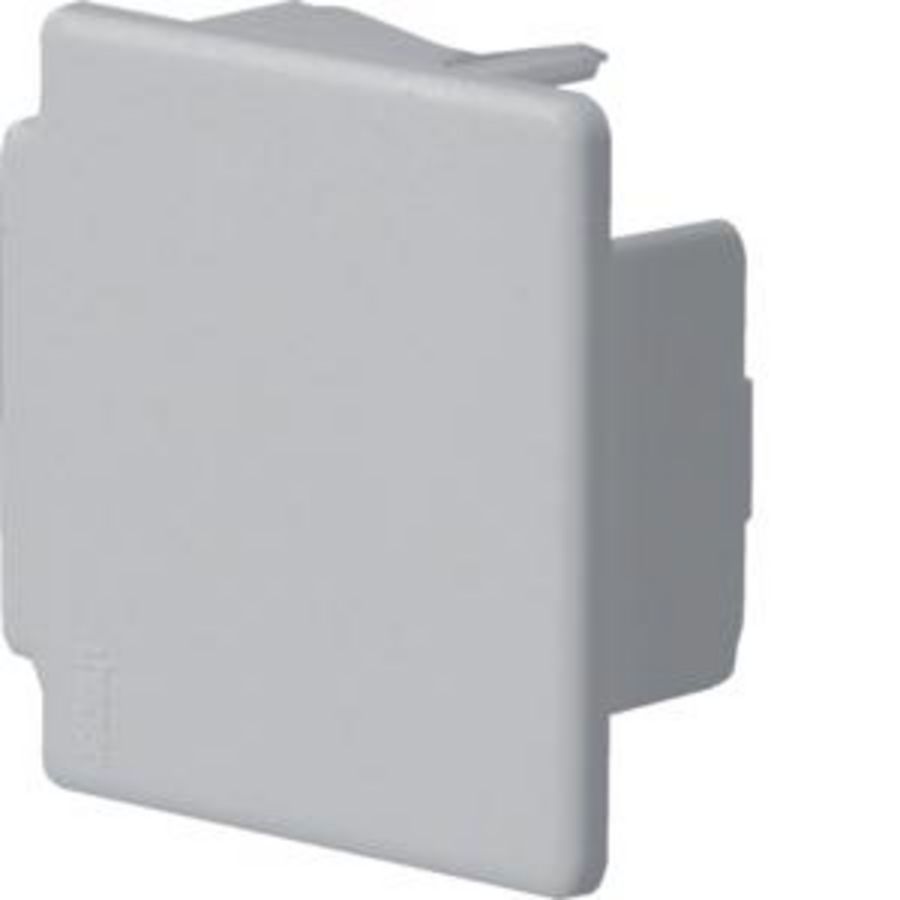 Eindplaat voor goot 40x40mm LF lichtgrijs