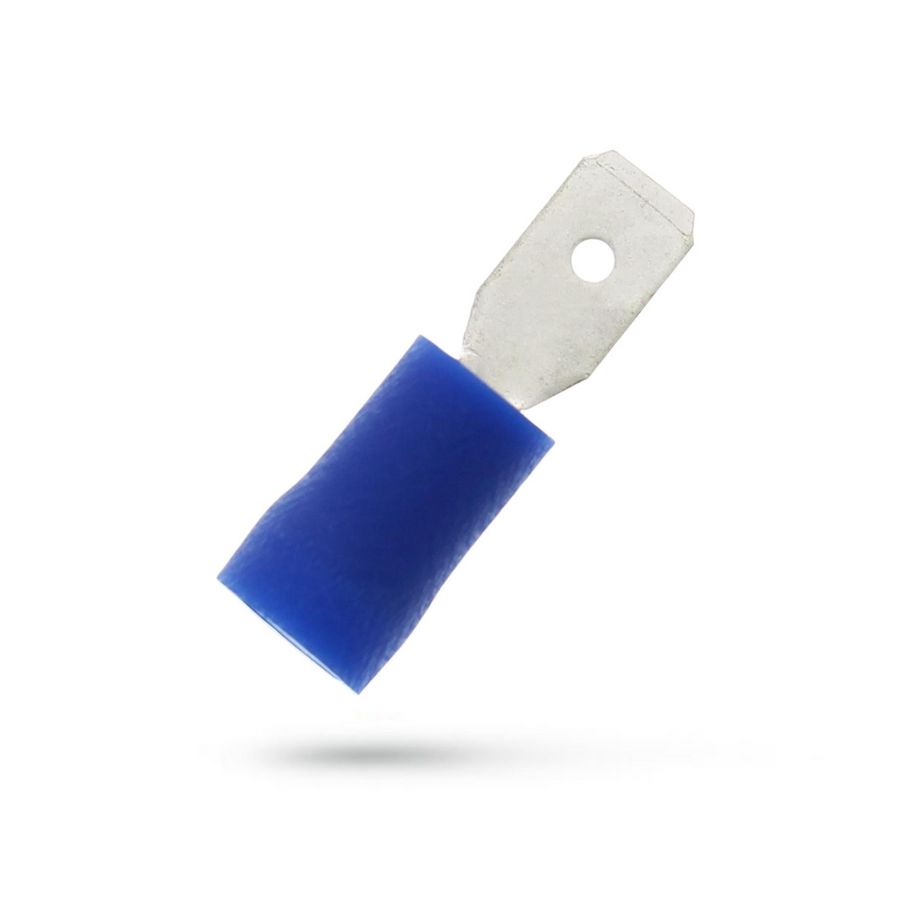 Kist a 100st. geisoleerde vlaksteker 4,8x0,5mm 1,5-2,5mm² PVC