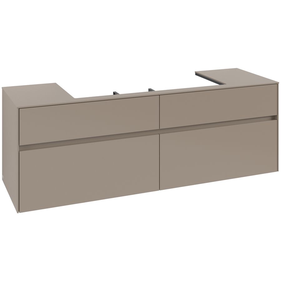 Wastafelonderkast Collaro 1600x548x500mm Taupe C03100VM