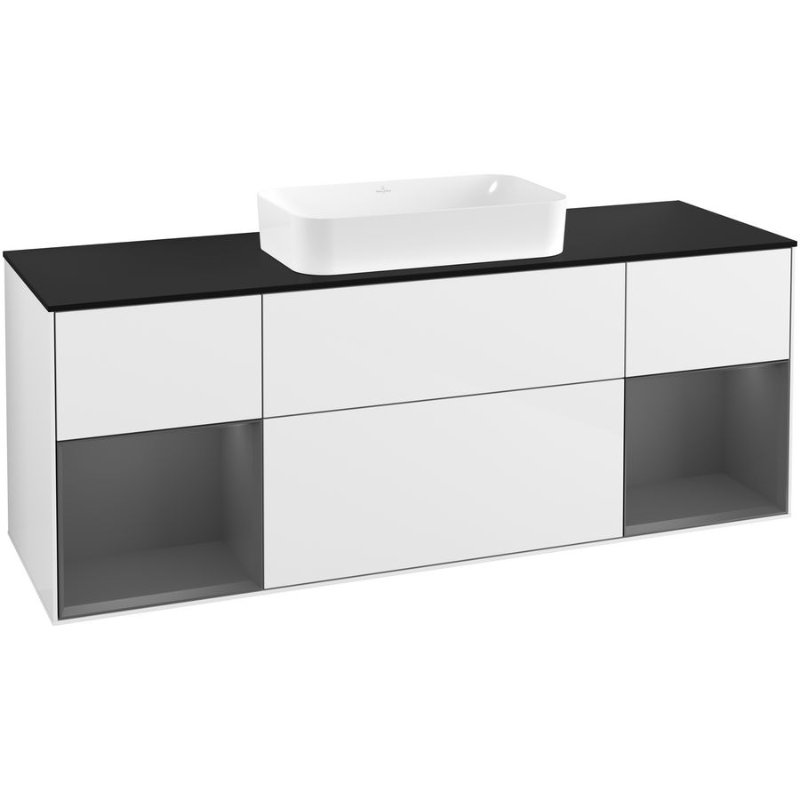 Wastafelonderkast Finion 1600x603x501mm G.White.L F332GKGF