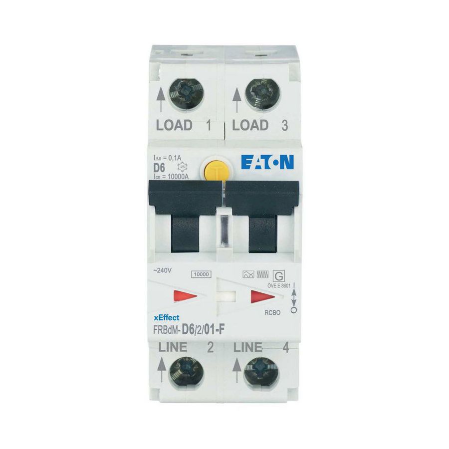 Aardlekautomaat digi RCBO FRBdM 2-polig 6A D-karakteristiek 100mA 10kA F