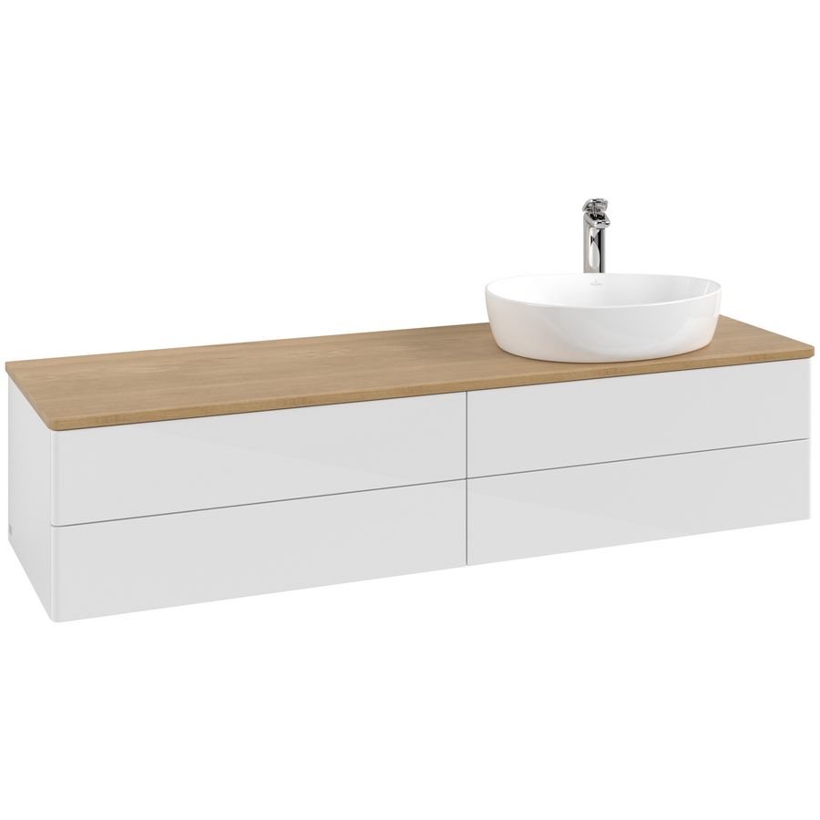 Wastafelonderkast Antao 1600x360x500mm G.White.L K27051GF
