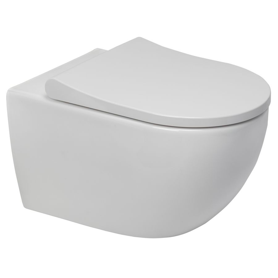 Wandcloset combipack X2 530mm incl. zitting softclose QR Wit