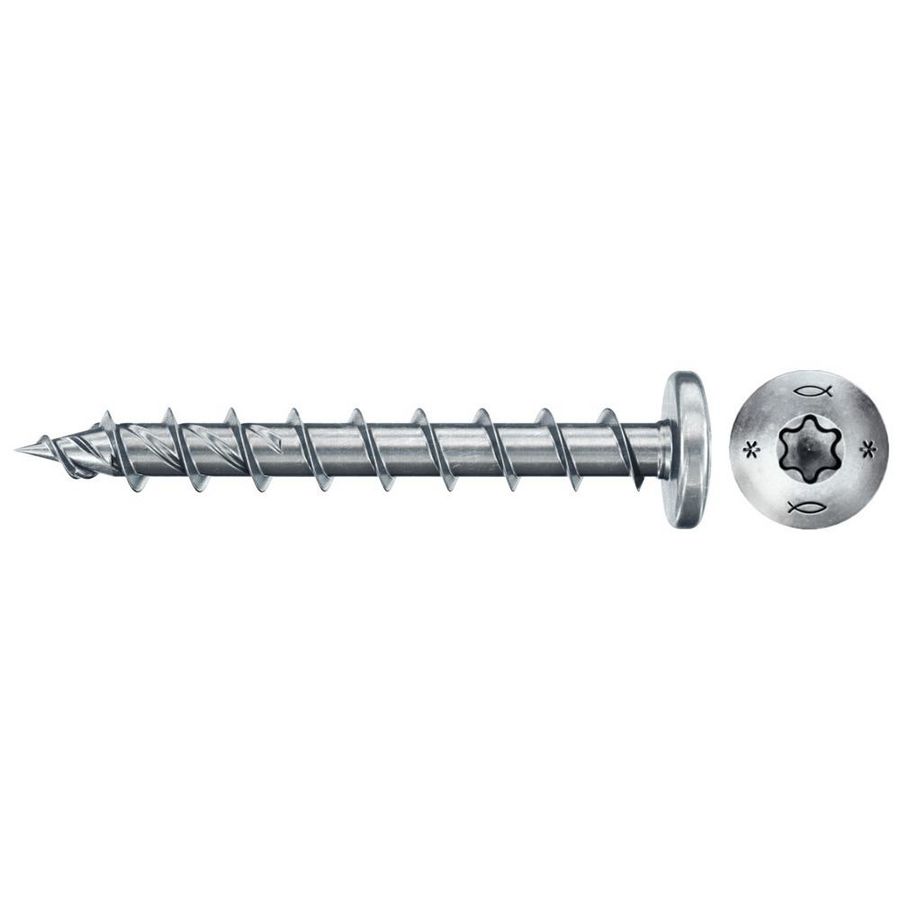 Spaanplaatschroef PowerFast 6x40mm TX bolkop VD verzinkt VVE=100
