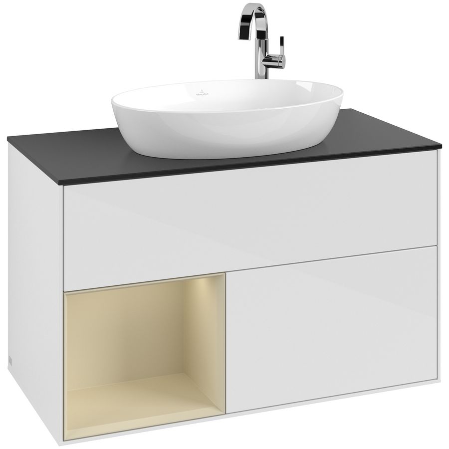 Wastafelonderkast Finion 1000x603x501mm G.White.L G892HJGF