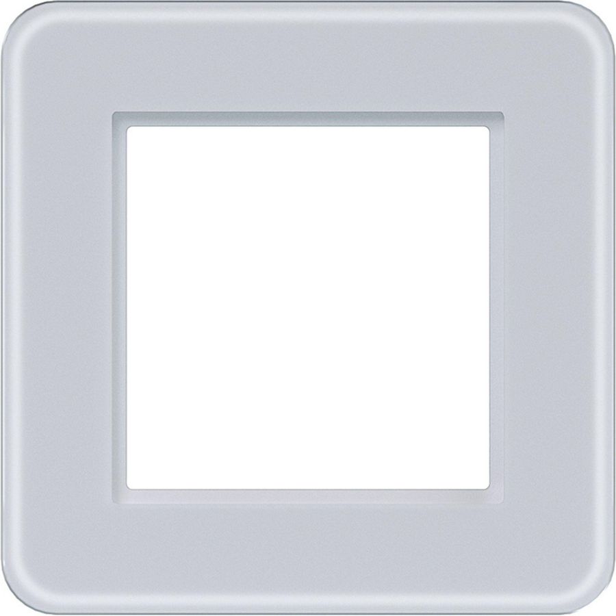 Afdekraam 1-voudig C.8 glas lichtwit mat