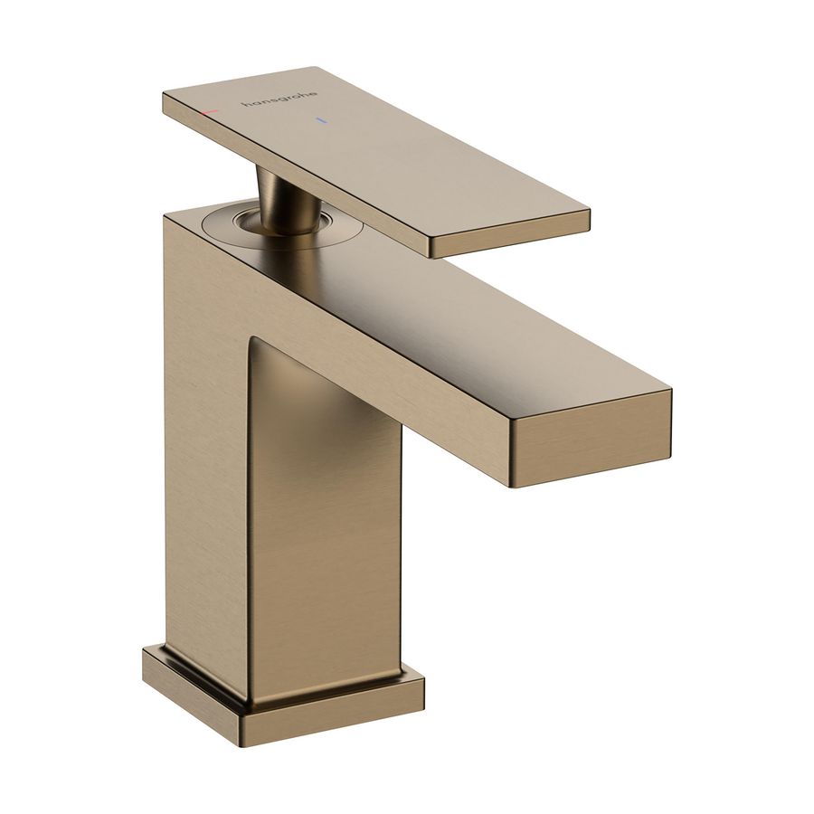 Tecturis E 1-hendel wastafelkraan 80 CoolStart met trekwaste Brushed Bronze