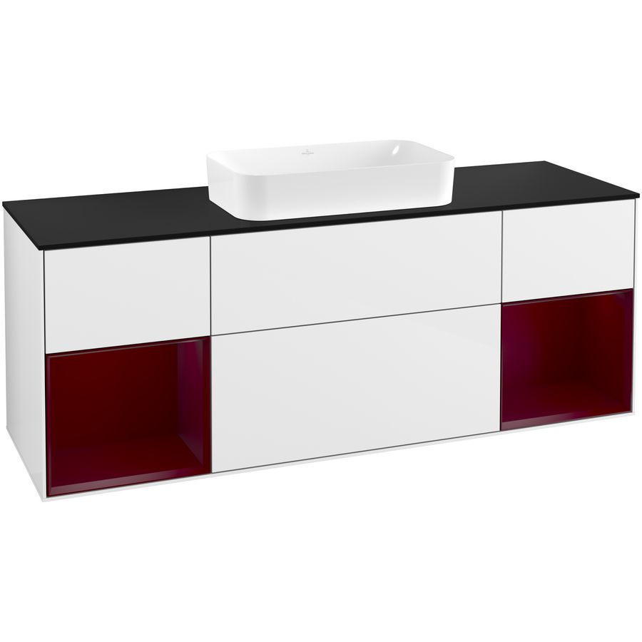 Wastafelonderkast Finion 1600x603x501mm G.White.L F332HBGF