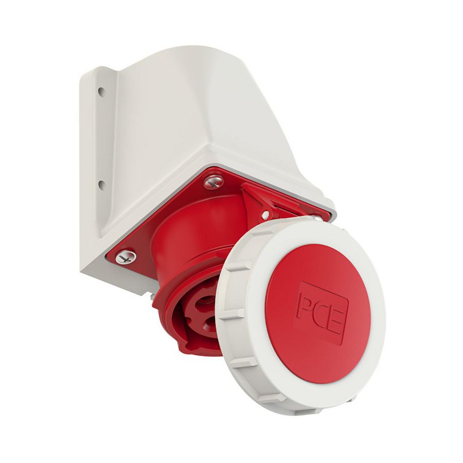 CEE opbouw wandcontactdoos 16A 5p 400V 6h rood IP67
