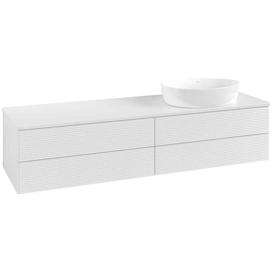 Wastafelonderkast Antao 1600x360x500mm G.White.L K27110GF
