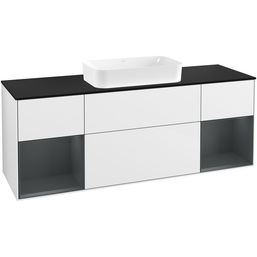 Wastafelonderkast Finion 1600x603x501mm G.White.L F332HGGF