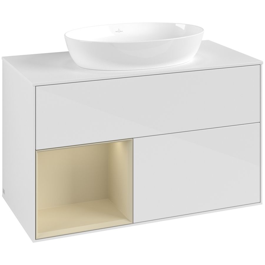 Wastafelonderkast Finion 1000x603x501mm G.White.L GA11HJGF
