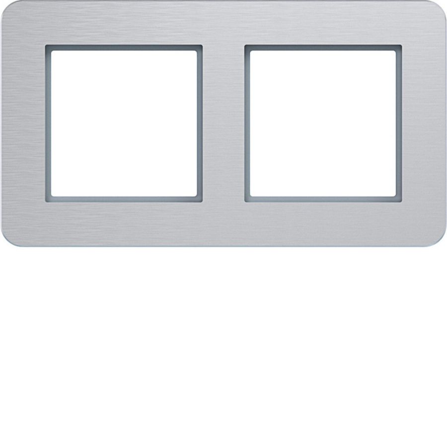 Afdekraam 2-voudig horizontaal C.8 aluminium