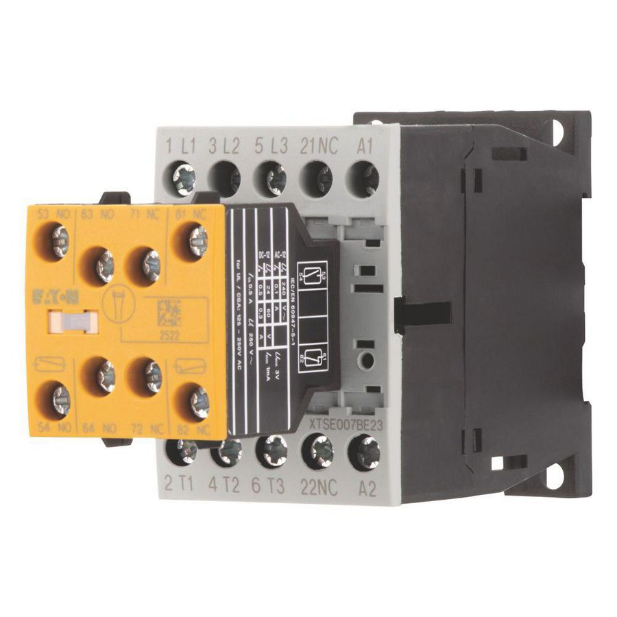 Magn.schakelaar Safety DILMS7-10(24VDC) 3kW 2m 3v