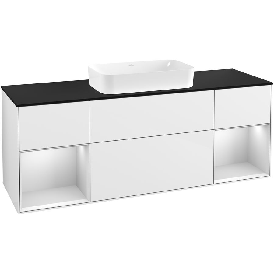 Wastafelonderkast Finion 1600x603x501mm G.White.L F332MTGF