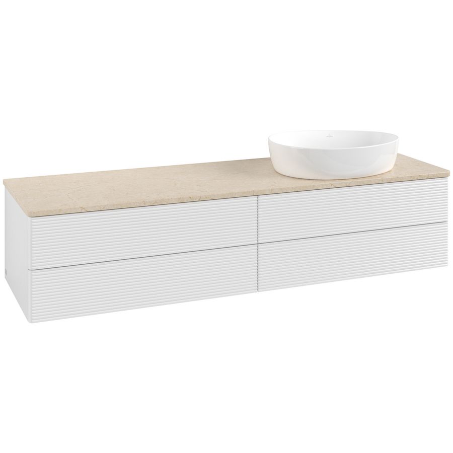 Wastafelonderkast Antao 1600x360x500mm G.White.L K27113GF