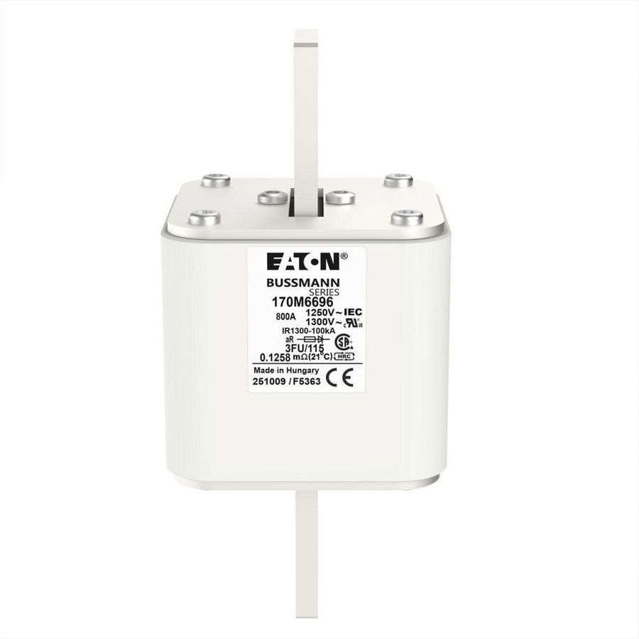Zekering hoge snelheid 800A AC 1250V 100kA size 3 76x92x1