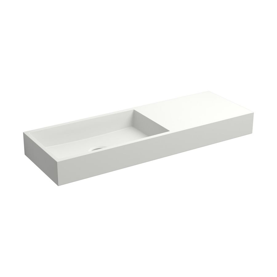 Mini Wash Me fontein 56cm rechts, zonder plug, aluite