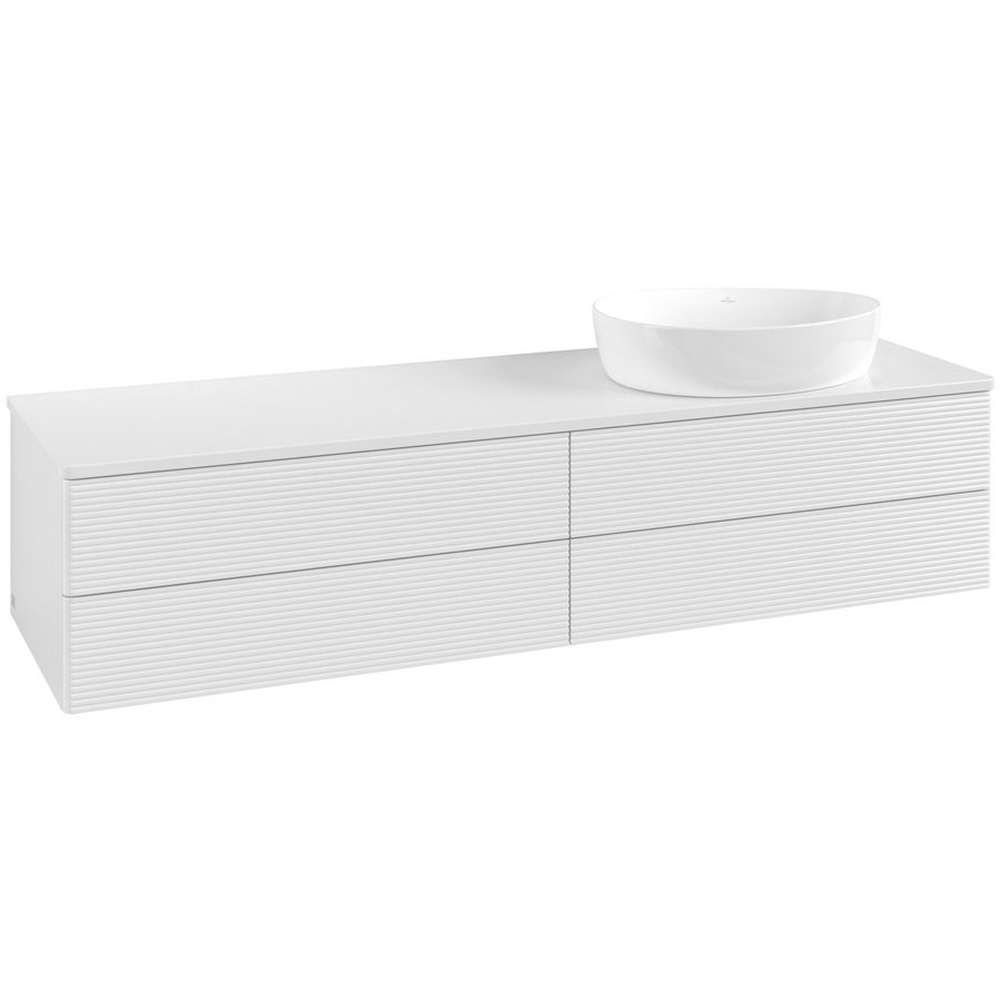 Wastafelonderkast Antao 1600x360x500mm G.White.L K27150GF