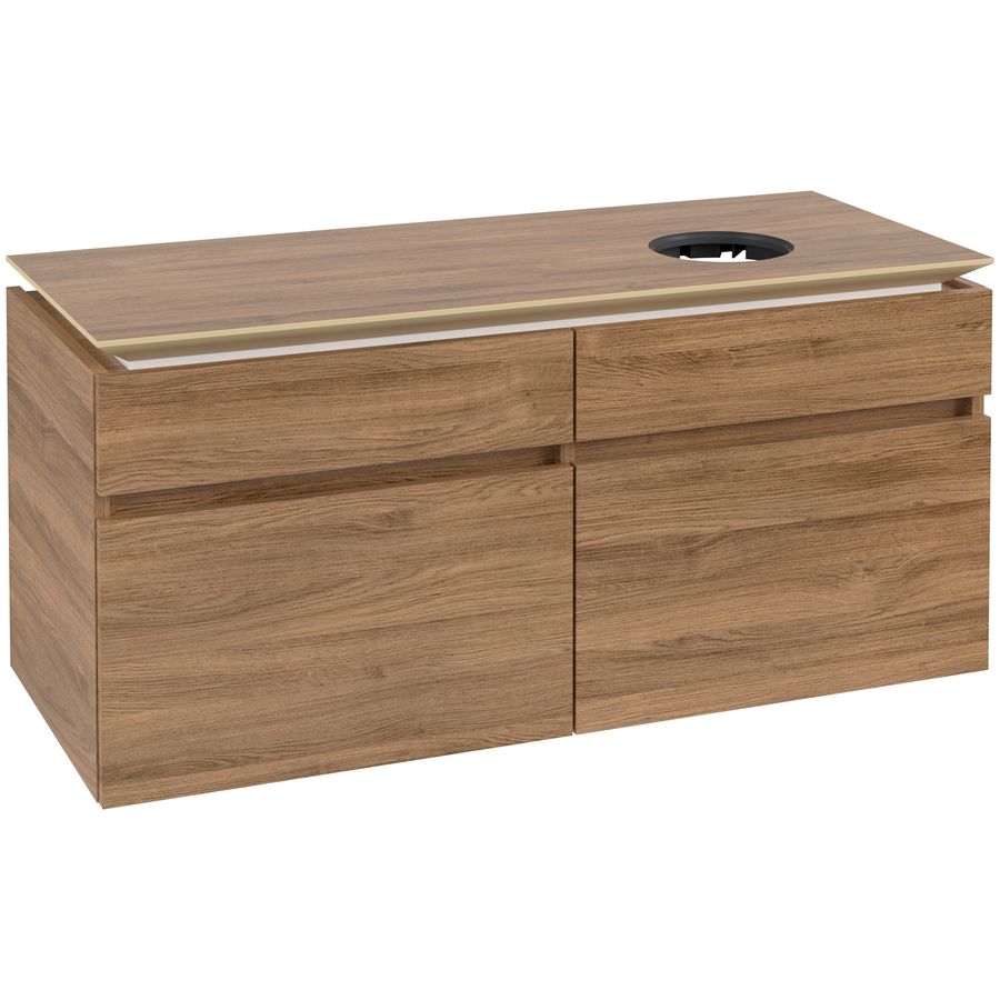 Wastafelonderkast Legato 1200x550x500mm Oak Kansas B58200RH