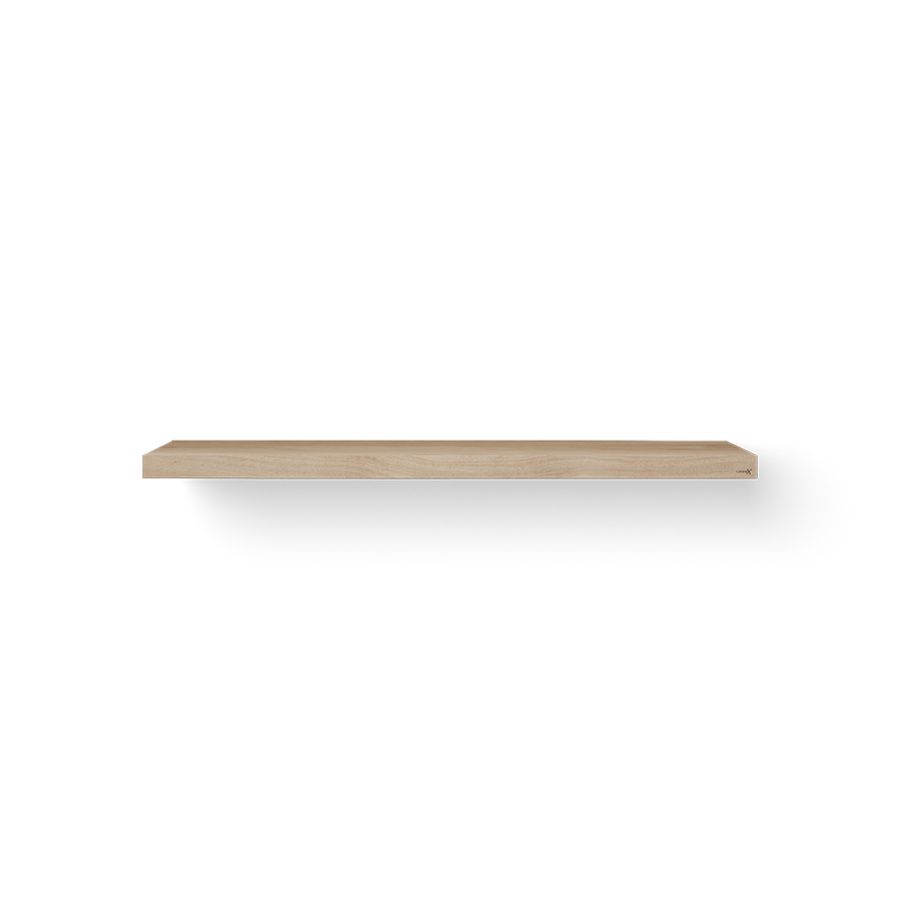 Wastafelblad Base Wood eiken 160cm RVS zonder handdoekbeugel