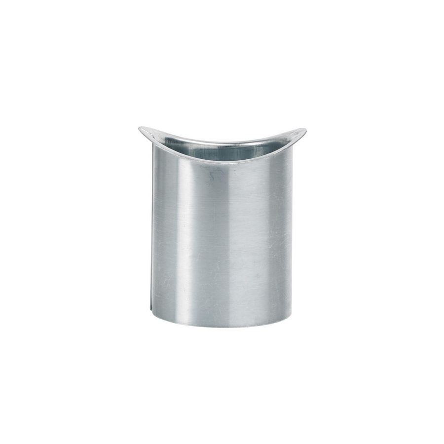 Zinken HWA tapeind/steekpijp ovaal 80mm lengte 100mm mastgoot