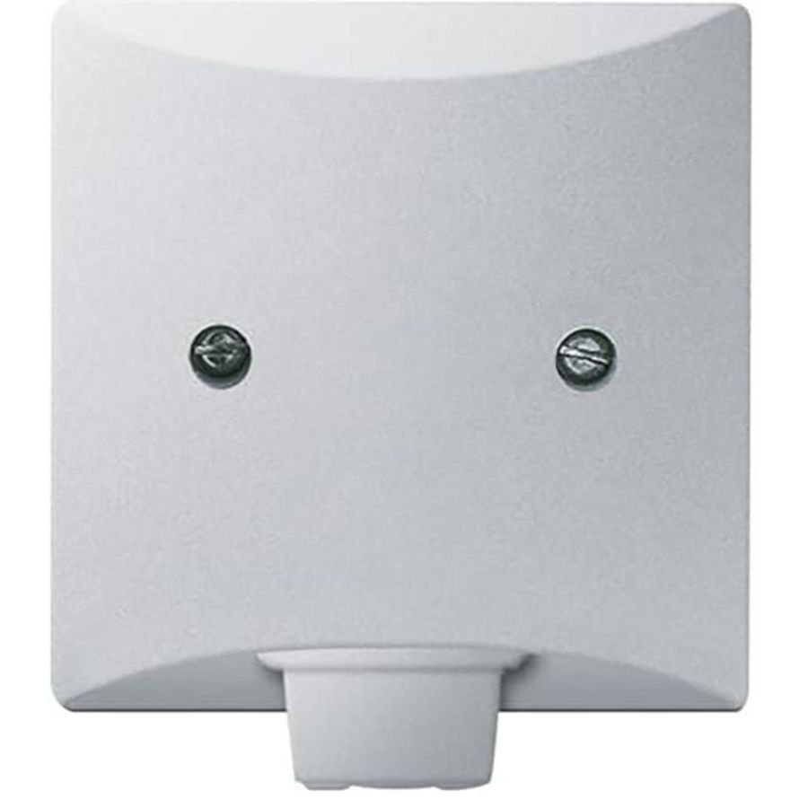 Centraalplaat inb draag afdekking zwakstr IP44 A-w aluzilver (2133-33)