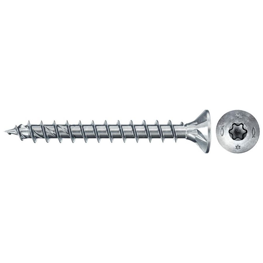 Spaanplaatschroef PowerFast 4,5x30mm TX verzonken kop VD verzinkt VVE=500