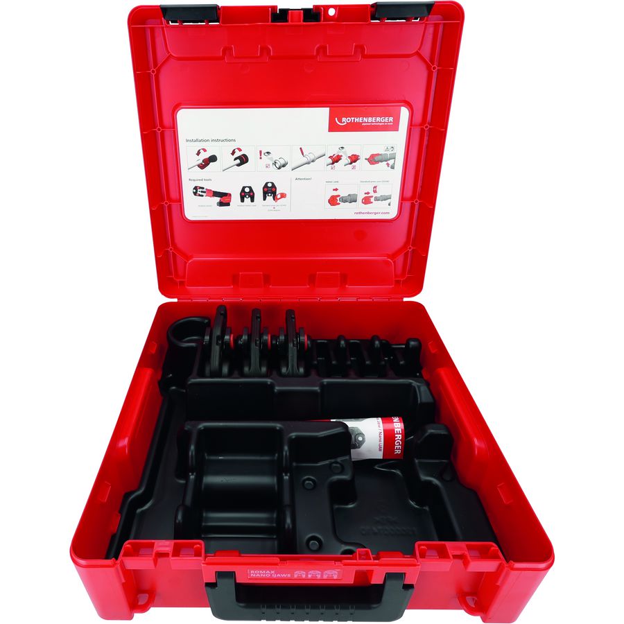 SET persbekken ROMAX NANO IJAW set M 15-22-28MM ROTHENBERGER