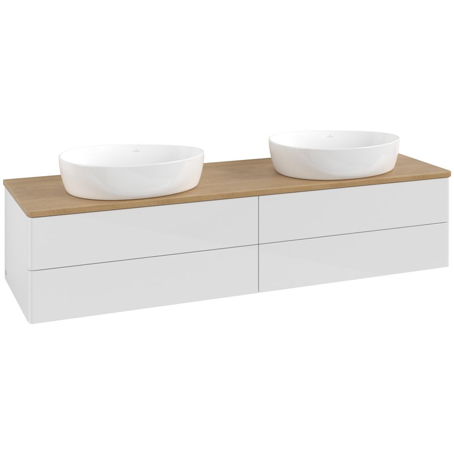 Wastafelonderkast Antao 1600x360x500mm G.White.L K28011GF