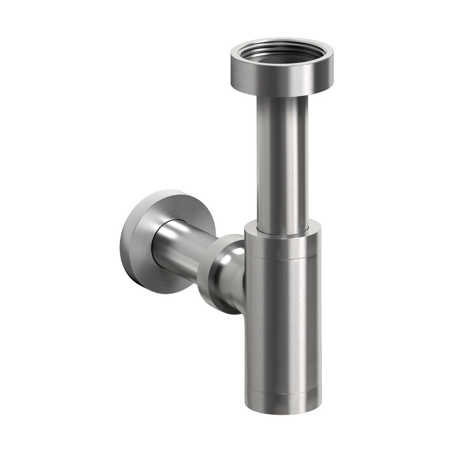 Design bekesifon 1.1/4" MINISUK v. fontein rvs geborsteld incl. verlooprubber 40mm