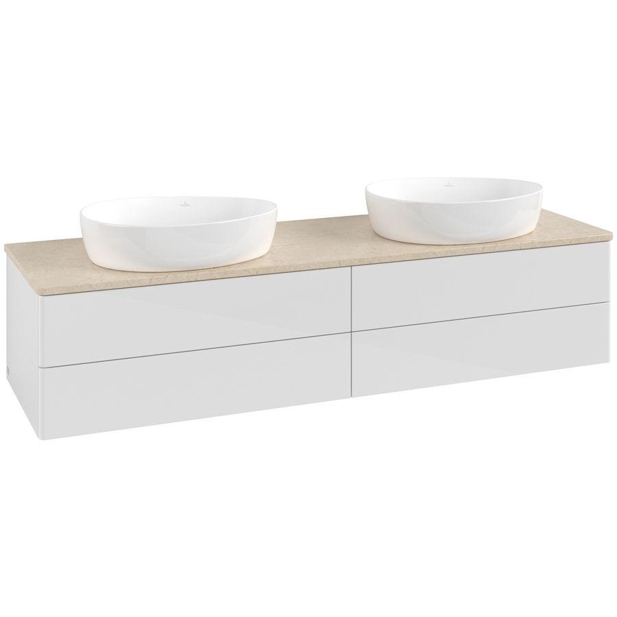 Wastafelonderkast Antao 1600x360x500mm G.White.L K28013GF