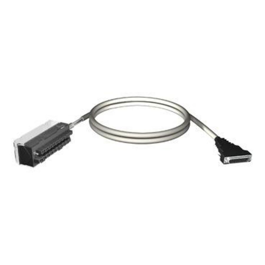 Aansluitkabel Modicon X80 20pin klemmenblok/SUB-D25 conn. 3m